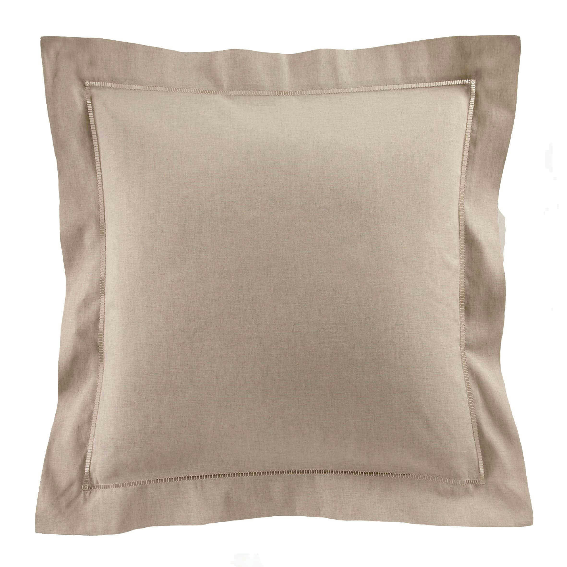 VENISE - Taie d'oreiller en lin métis naturel 65x65