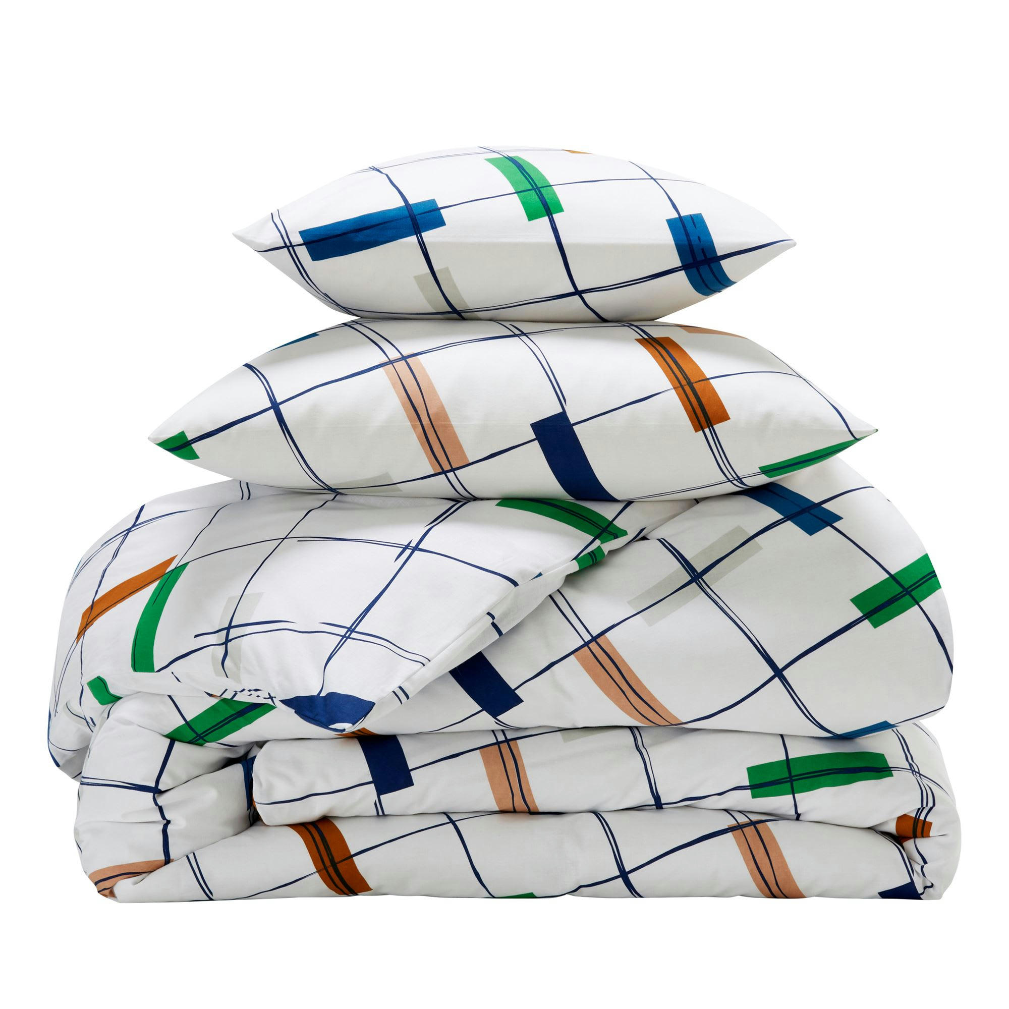 JOKER - Housse de couette 140x200 blanc en coton