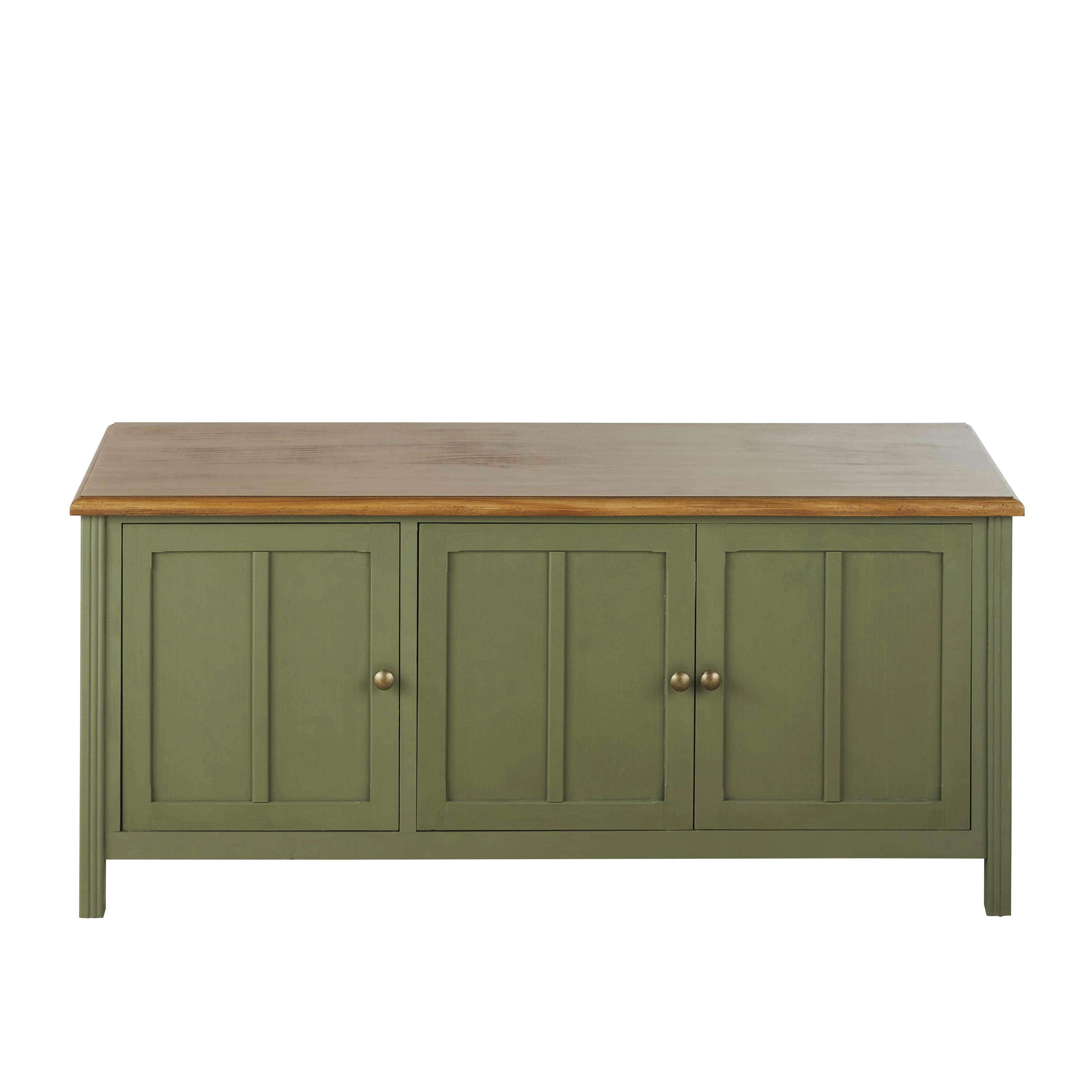 Aimée - Meuble TV 3 portes bicolore