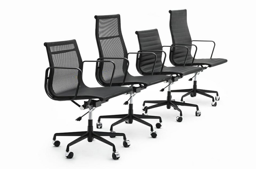 Fotel biurowy AERON PRESTIGE PLUS czarny - skóra naturalna