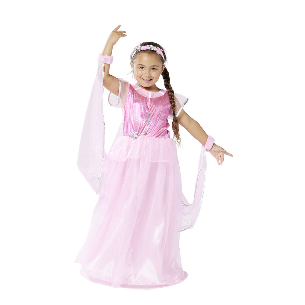 Déguisement princesse rose brillant 11/14 ans