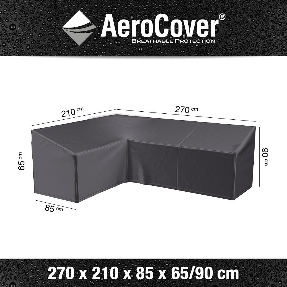 Ruma AeroCover Right L-Shape Sofa Garden Furniture Polyester Cover W270xD210xH90cm
