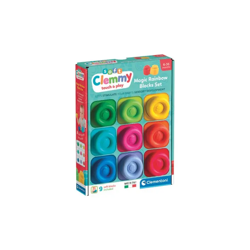 Spielset 9-teilig Clemmy Regenbogen