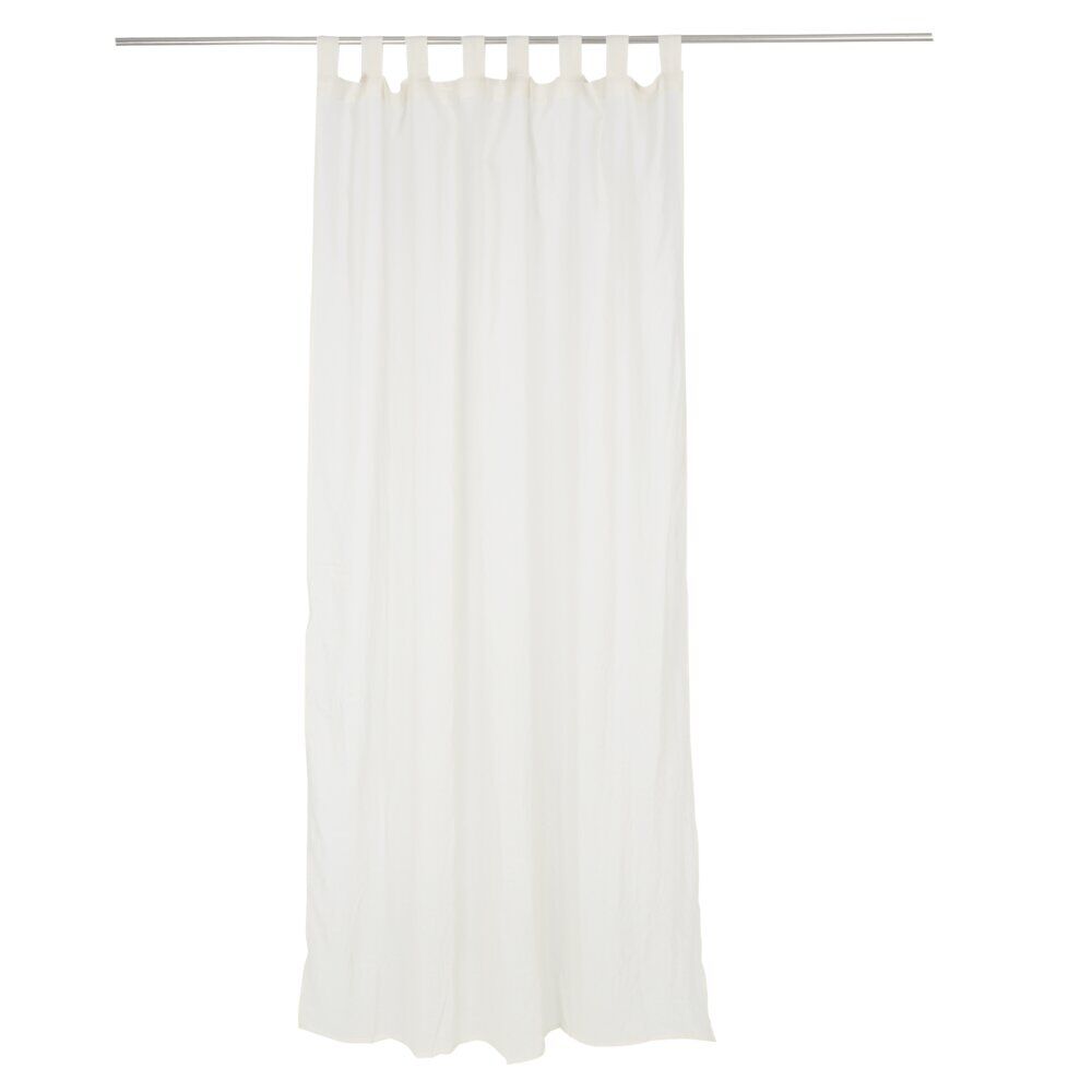 Voilage polycoton à pattes 140x240cm beige