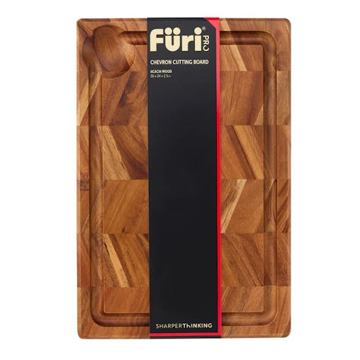 Furi Chevron Cutting Chopping Board Medium 36 x 24 x 2.5cm