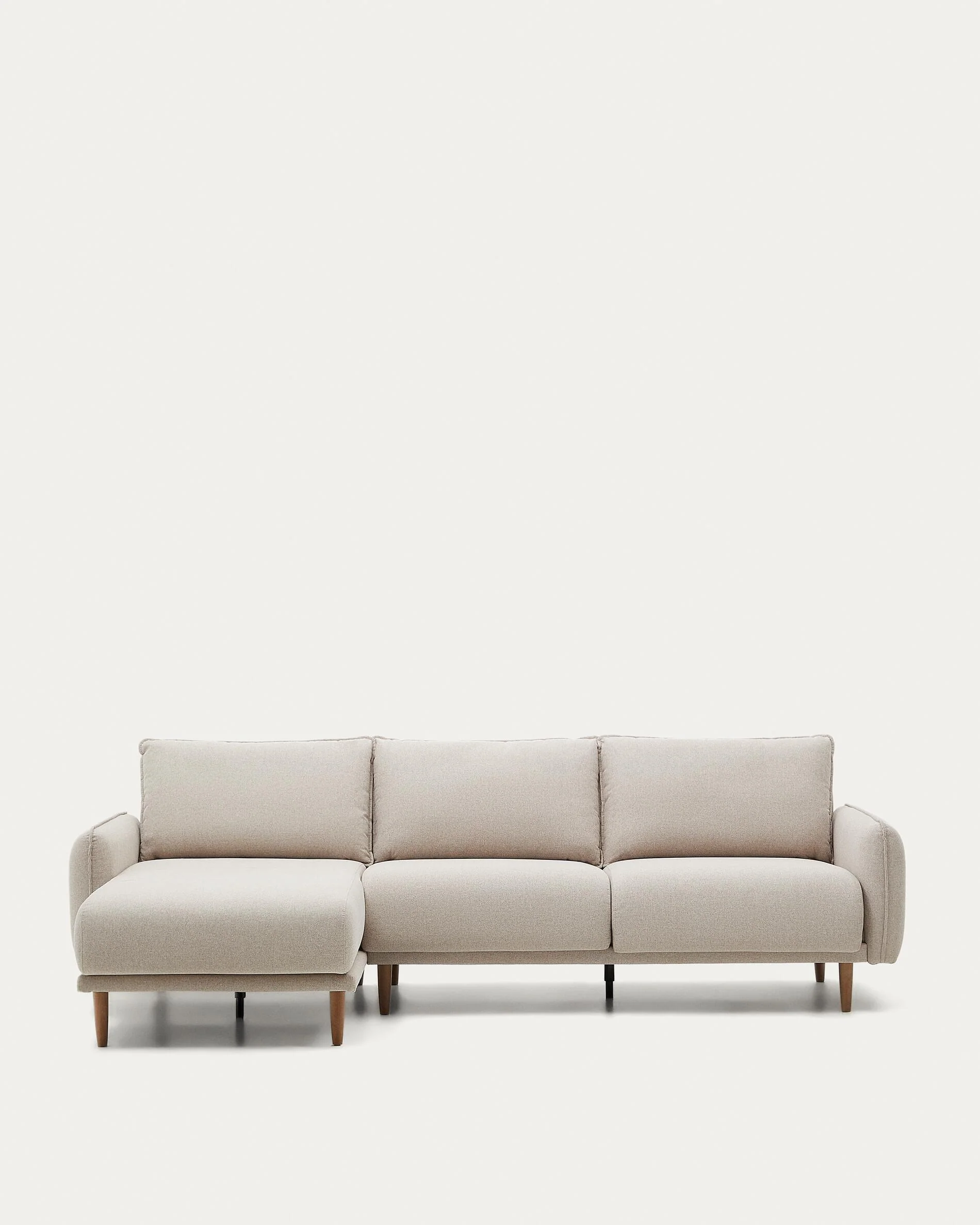 Carlota 3-seater sofa with left / right chaise longue in beige, 262 cm FSC Mix Credit