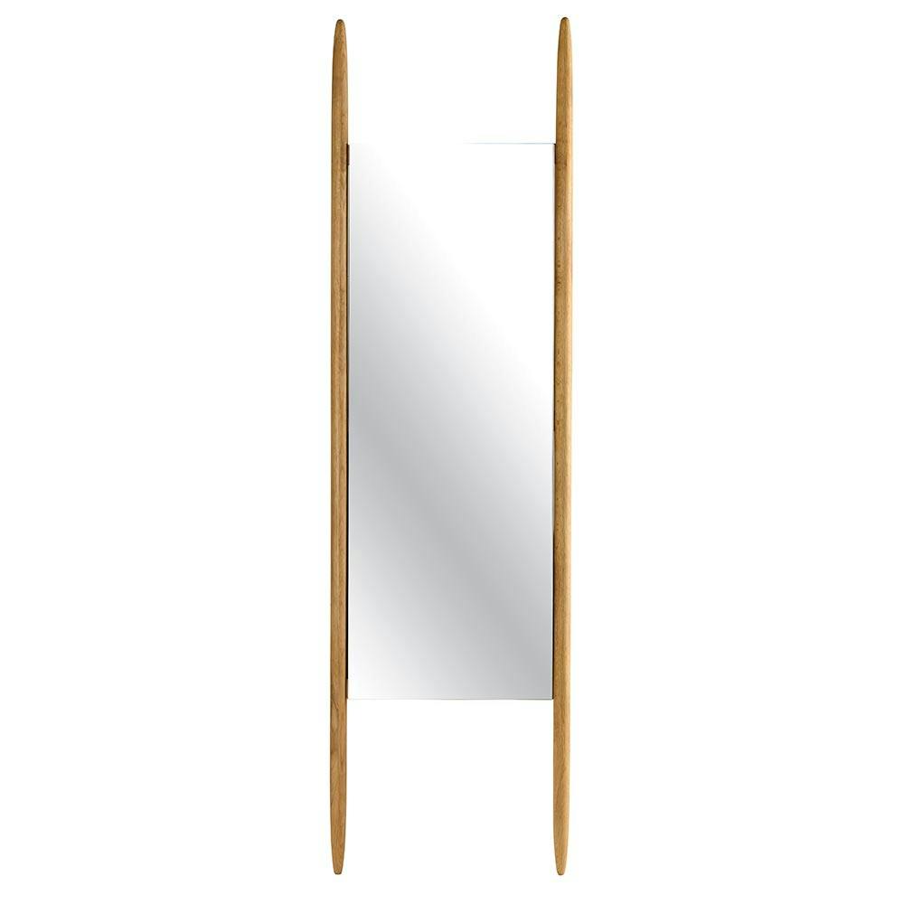 Miroir sur pieds en bois clair - style épuré, 170 cm IENA