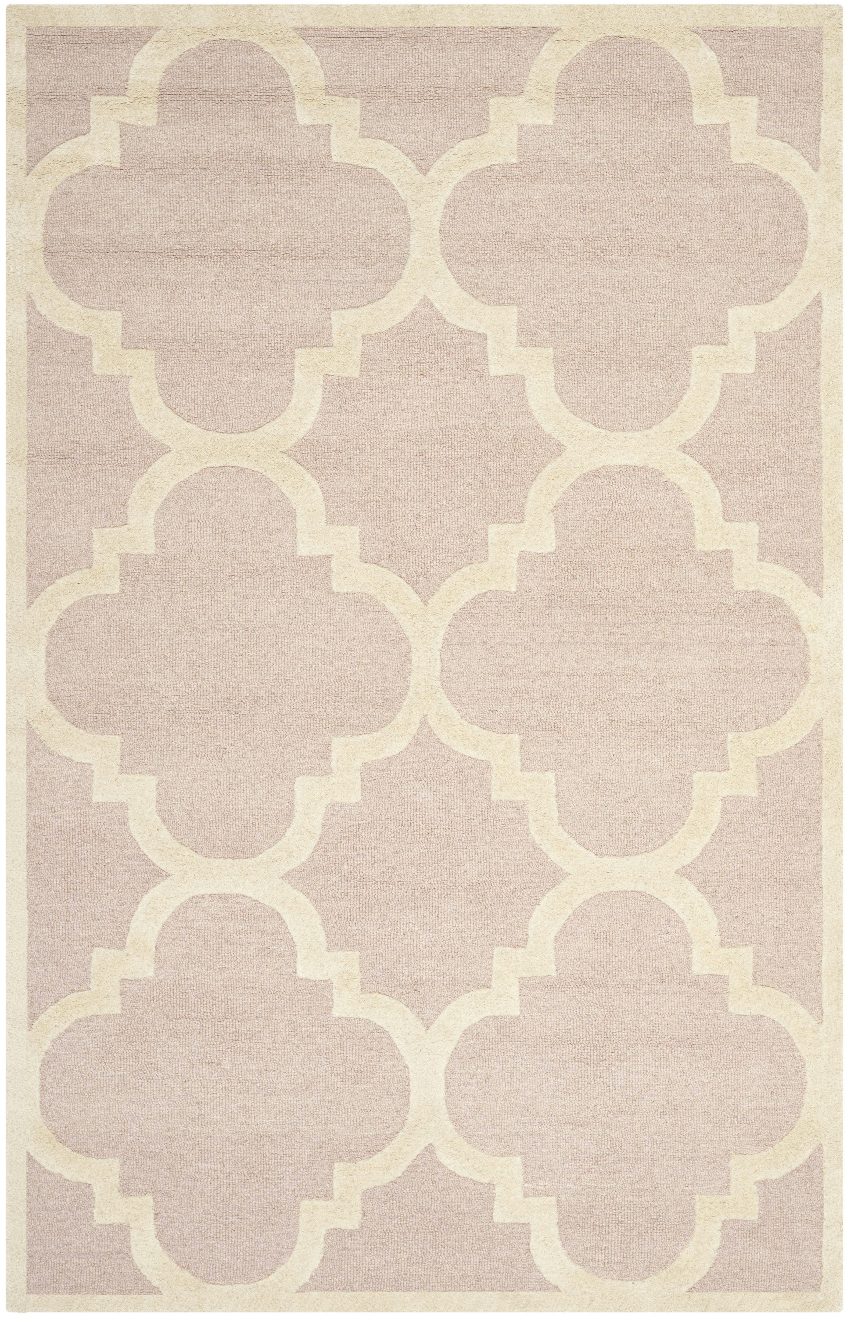 CAMBRIDGE - Tapis de salon interieur en rose pâle & ivoire, 61 x 91 cm