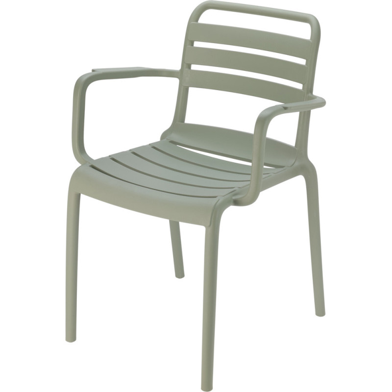Fauteuil de jardin empilable vert