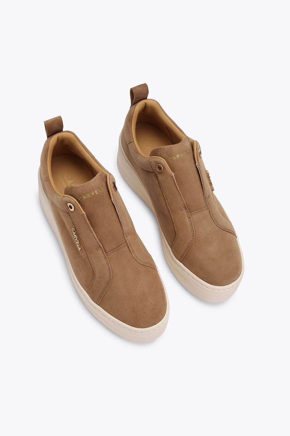 Carvela Connected Laceless' Suede Trainers