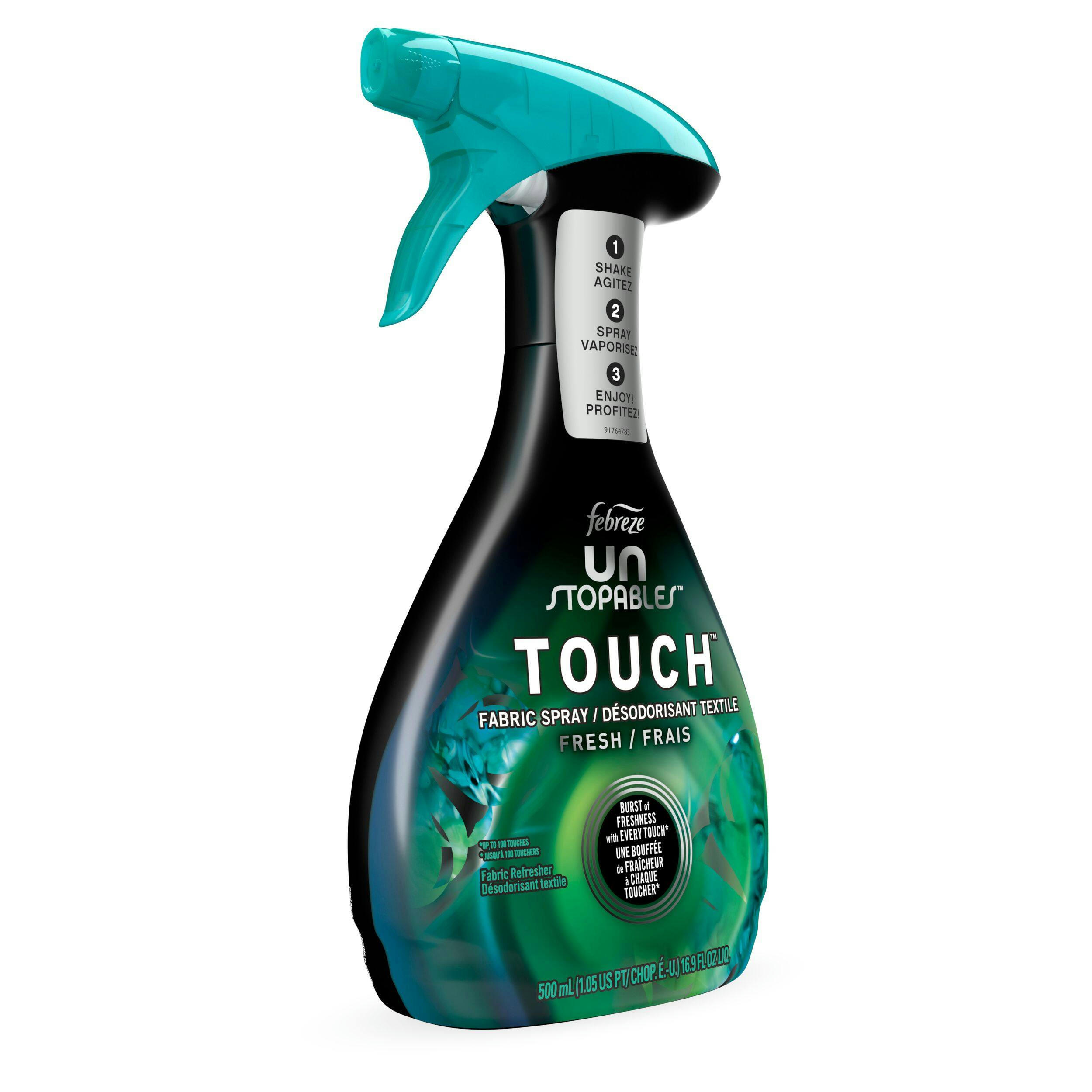 Febreze Unstopables Touch Fabric Deodorizing Spray, Fresh, 500-ml