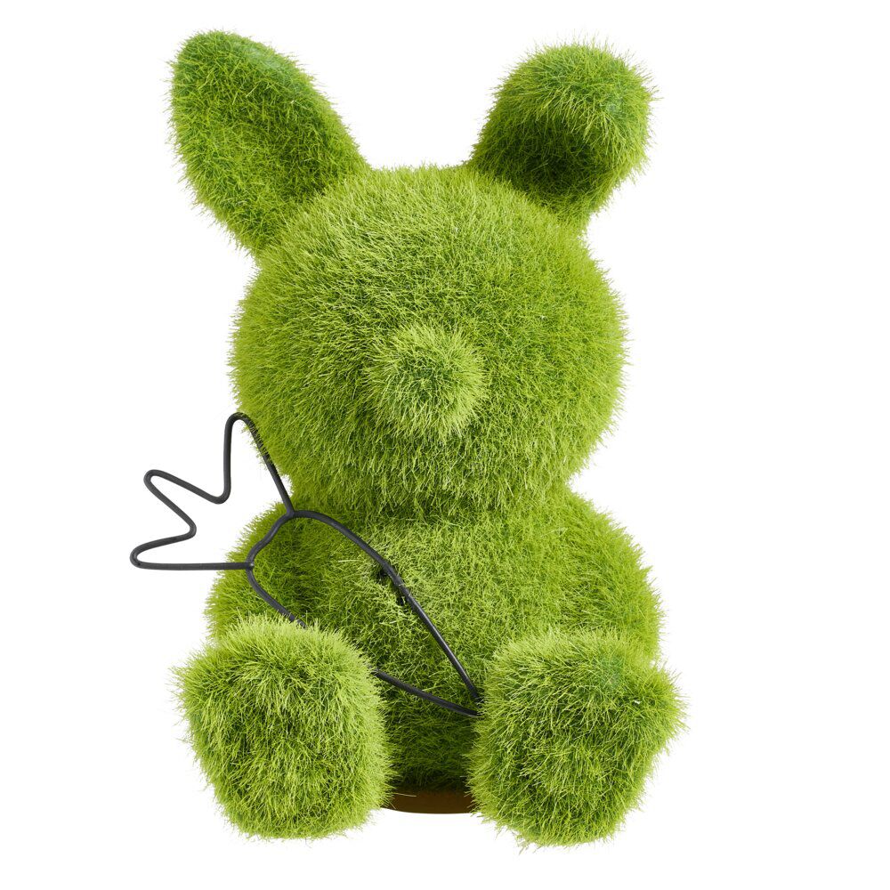 Lapin en gazon synthétique vert 14x14xH20cm