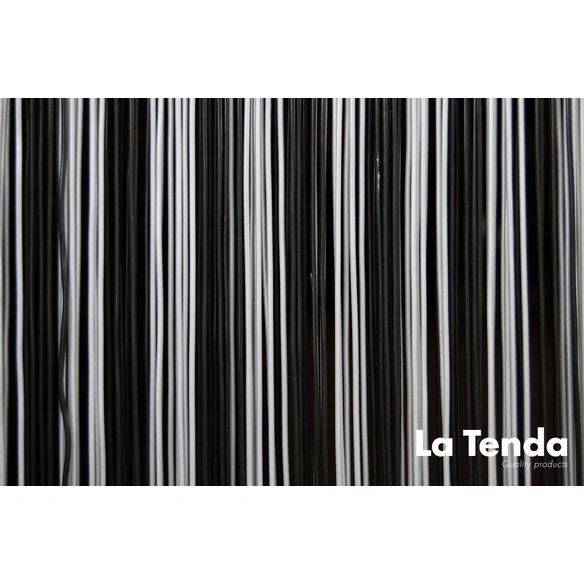 Türvorhang, BxH: 100 cm x 230 cm, schwarz-grau, Polyvinylchlorid/Aluminium