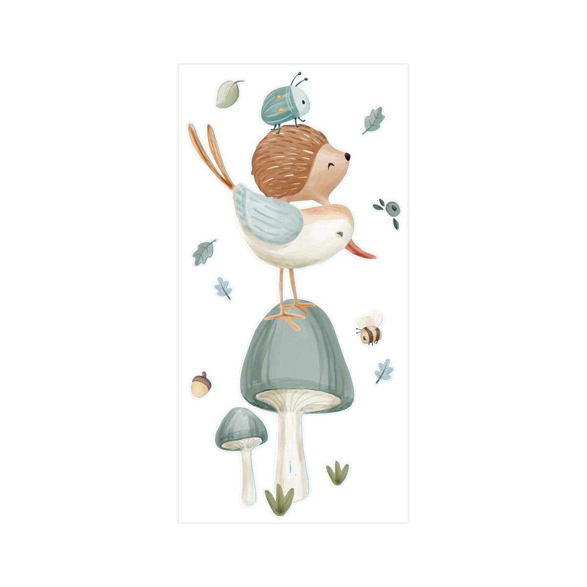 Little Dutch Muurstickers Forest Friends - 40x80cm