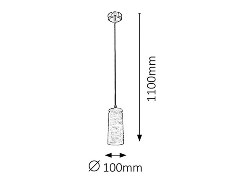 Lampa wisząca chrom satynowany-biały wzorzysty Aurel 1xE27x40W Rabalux
