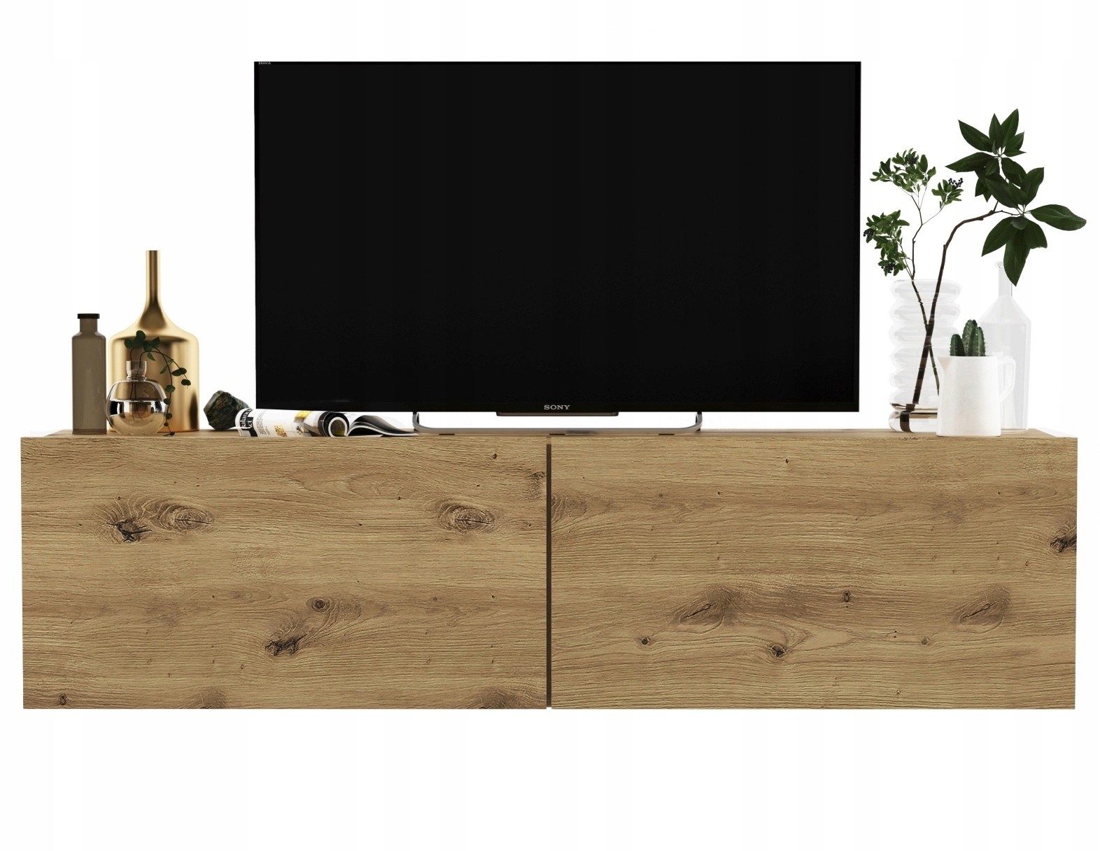 Wisząca szafka RTV 120 cm mała komoda artisan