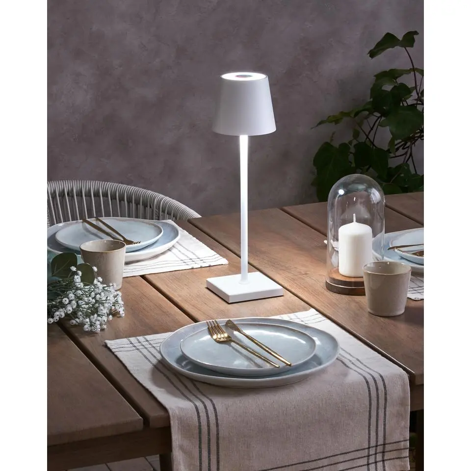 VALIRA - Tafellamp - Wit - Aluminium/IJzer