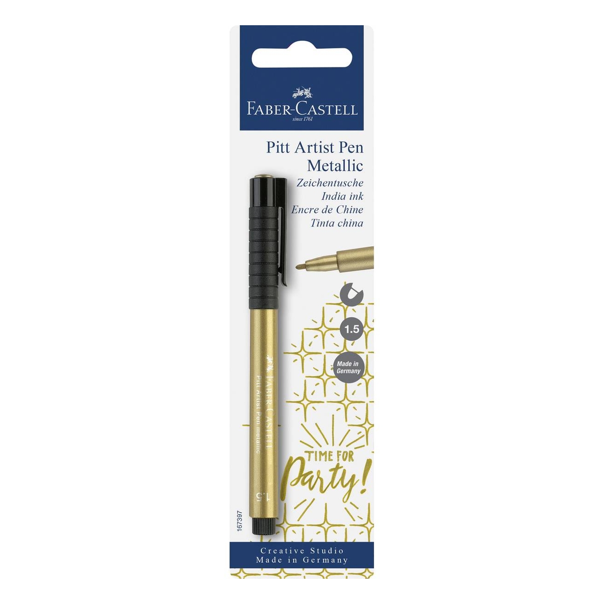 Faber-Castell Gold Metallic Pitt Artist Pen