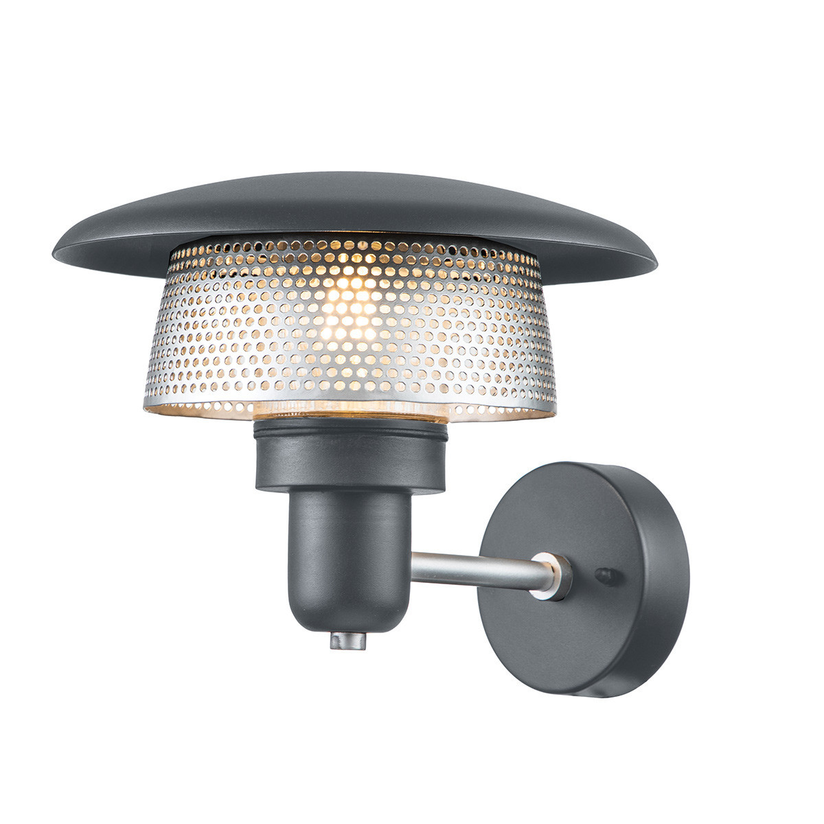 Kinkiet zewnętrznyszary Saturne 1xE27x40W IP44 Elstead