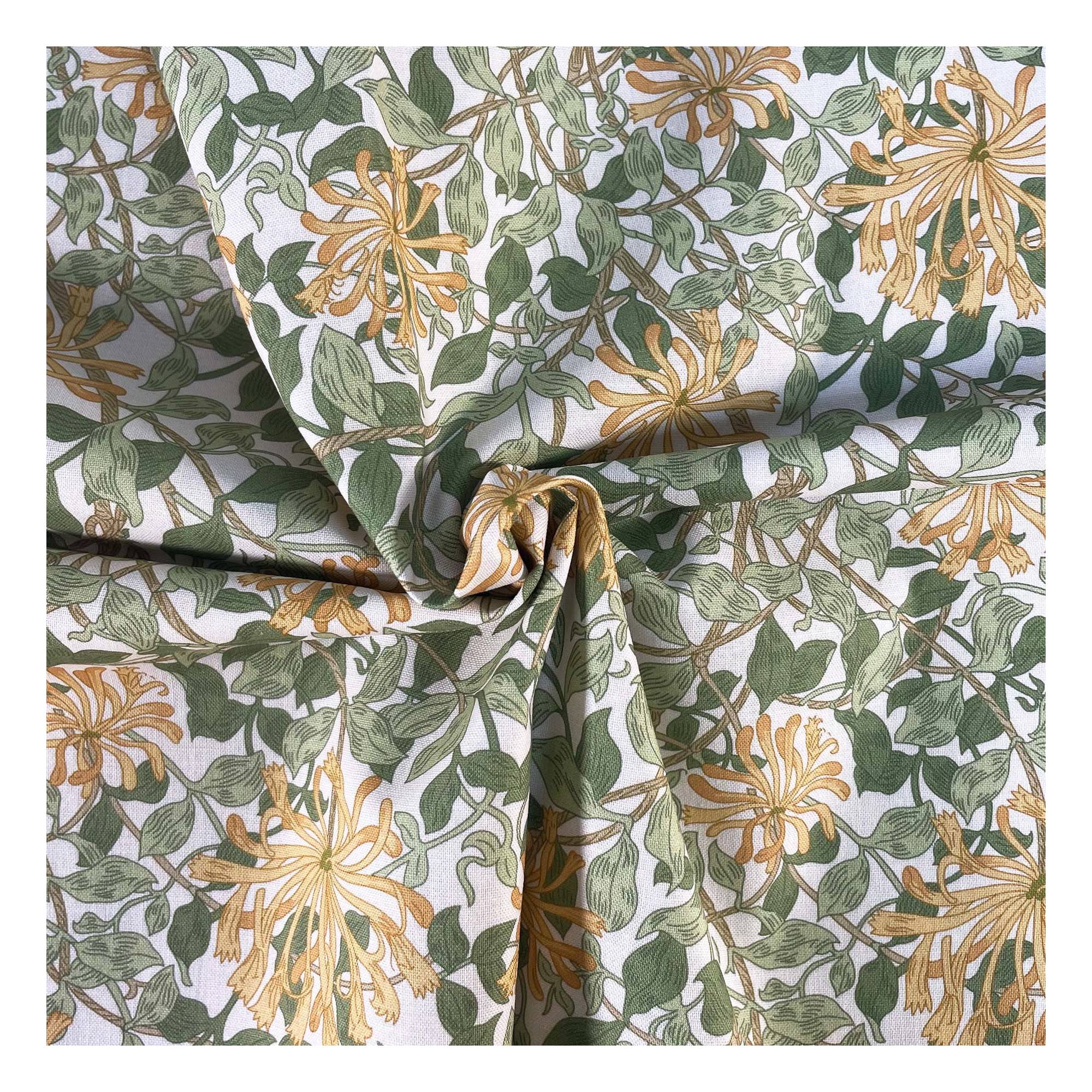 William Morris Honeysuckle Cotton Fabric by the Metre