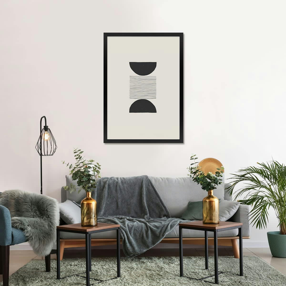 ETERNEL - Cadre photo design noir 50x70 cm bois reconstitué fsc