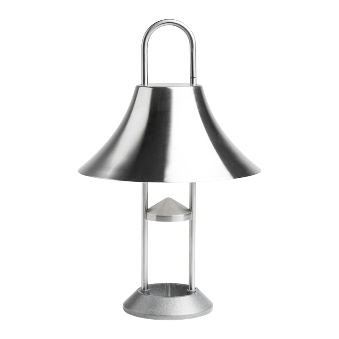 HAY Mousqueton Oplaadbare Tafellamp - Stainless Steel