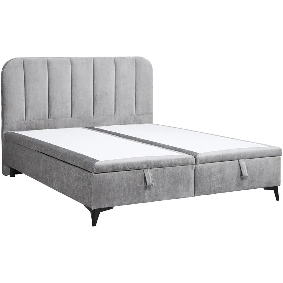 Bed Lizz met opbergruimte - grijs - 180x200 cm