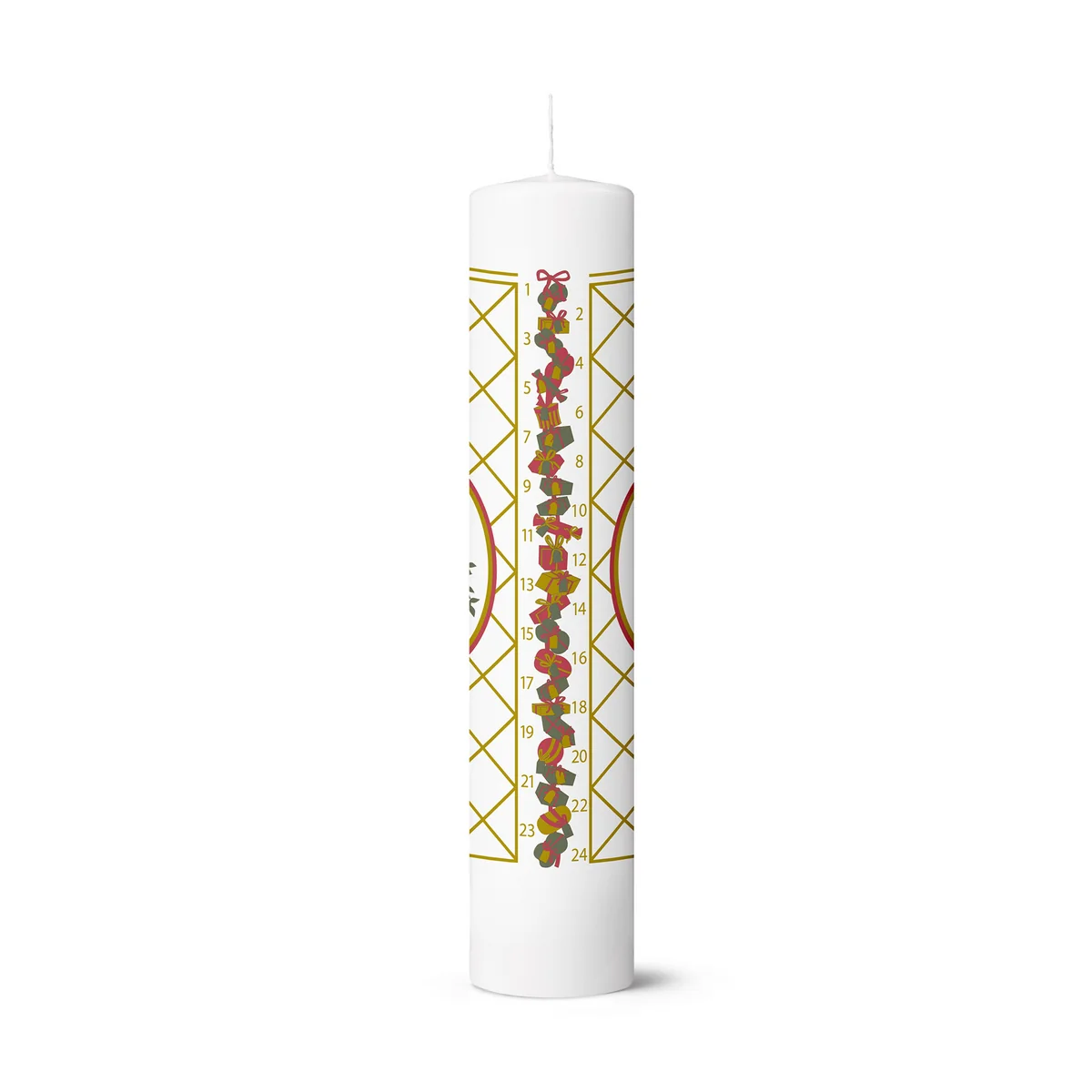 Holmegaard - Christmas Kalenderkerze 2025, Ø 5 cm, multicolor