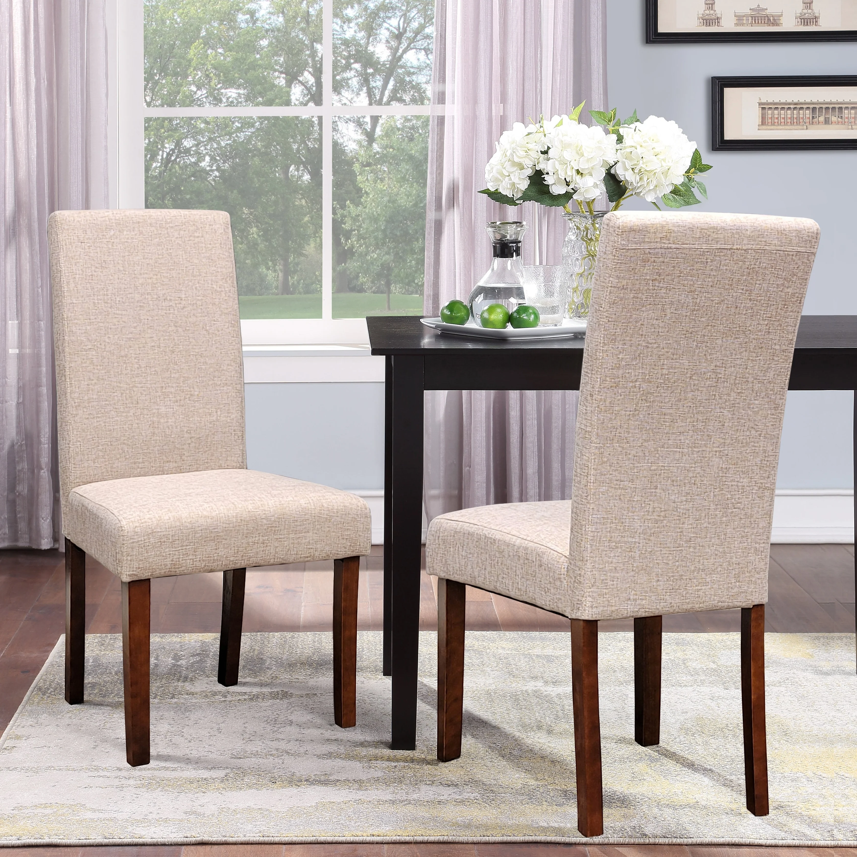 Seville Linen Dining Chairs (Set of 2)