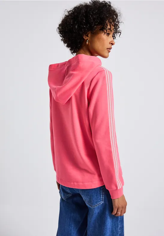 Hoodie mit Galonstreifen