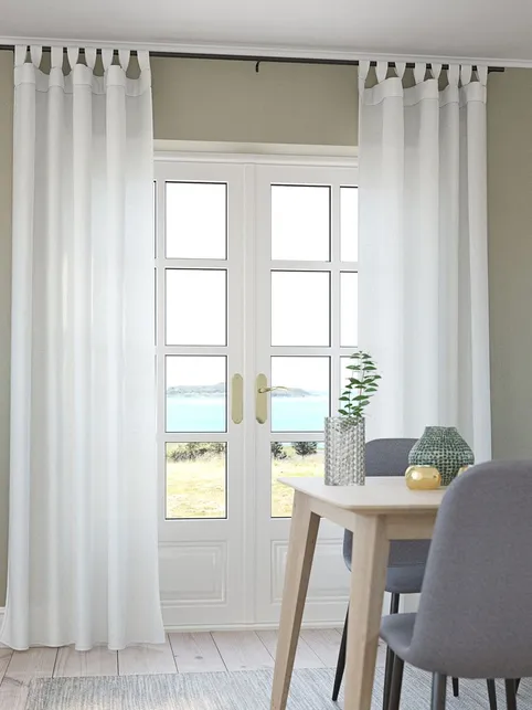 Gardin ORUST 1x140x300 råhvid