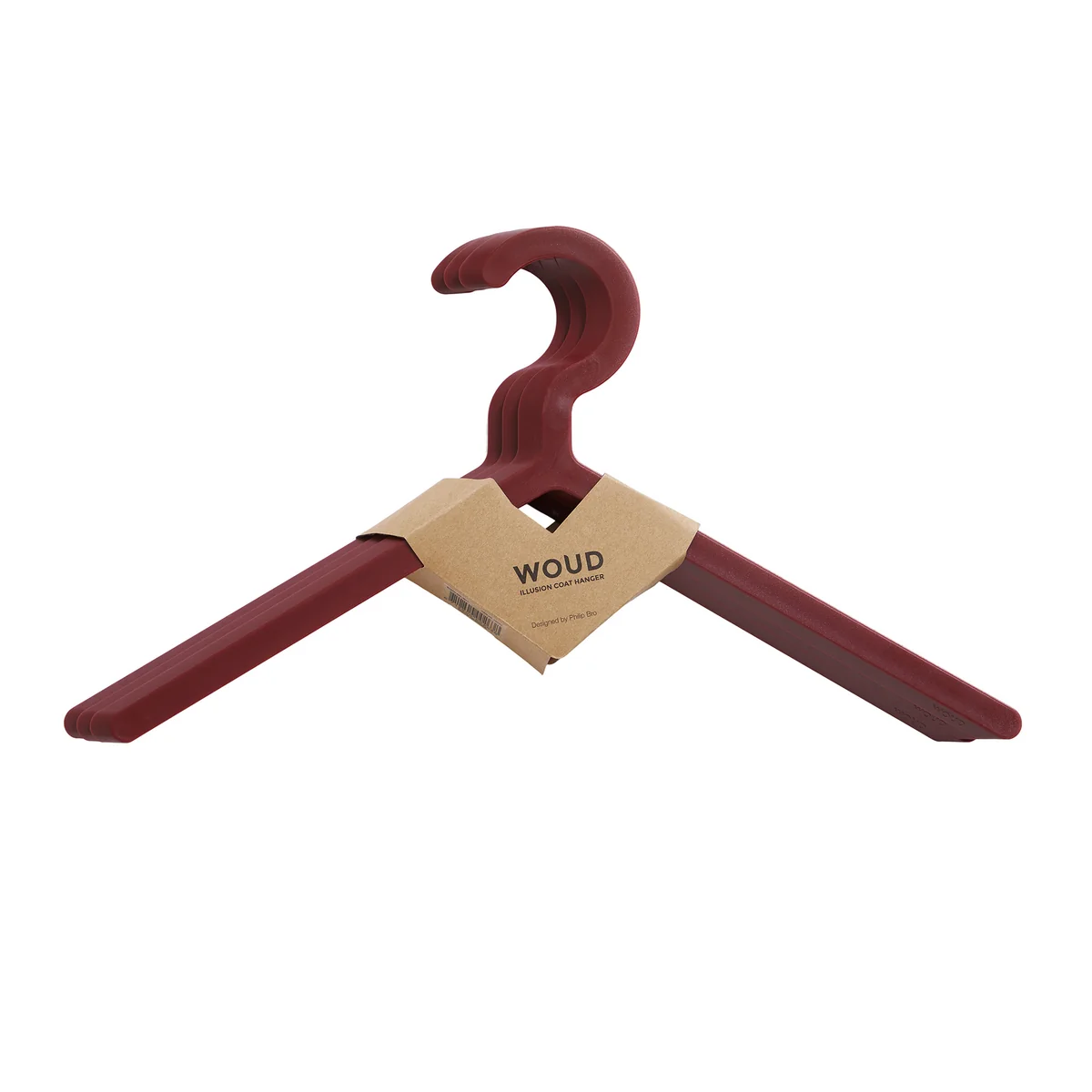 Woud - Illusion Hanger (3er-Set), schwarz