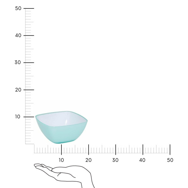 MISKA owalna Munar 14 cm PLASTIKOWA miętowa trwała