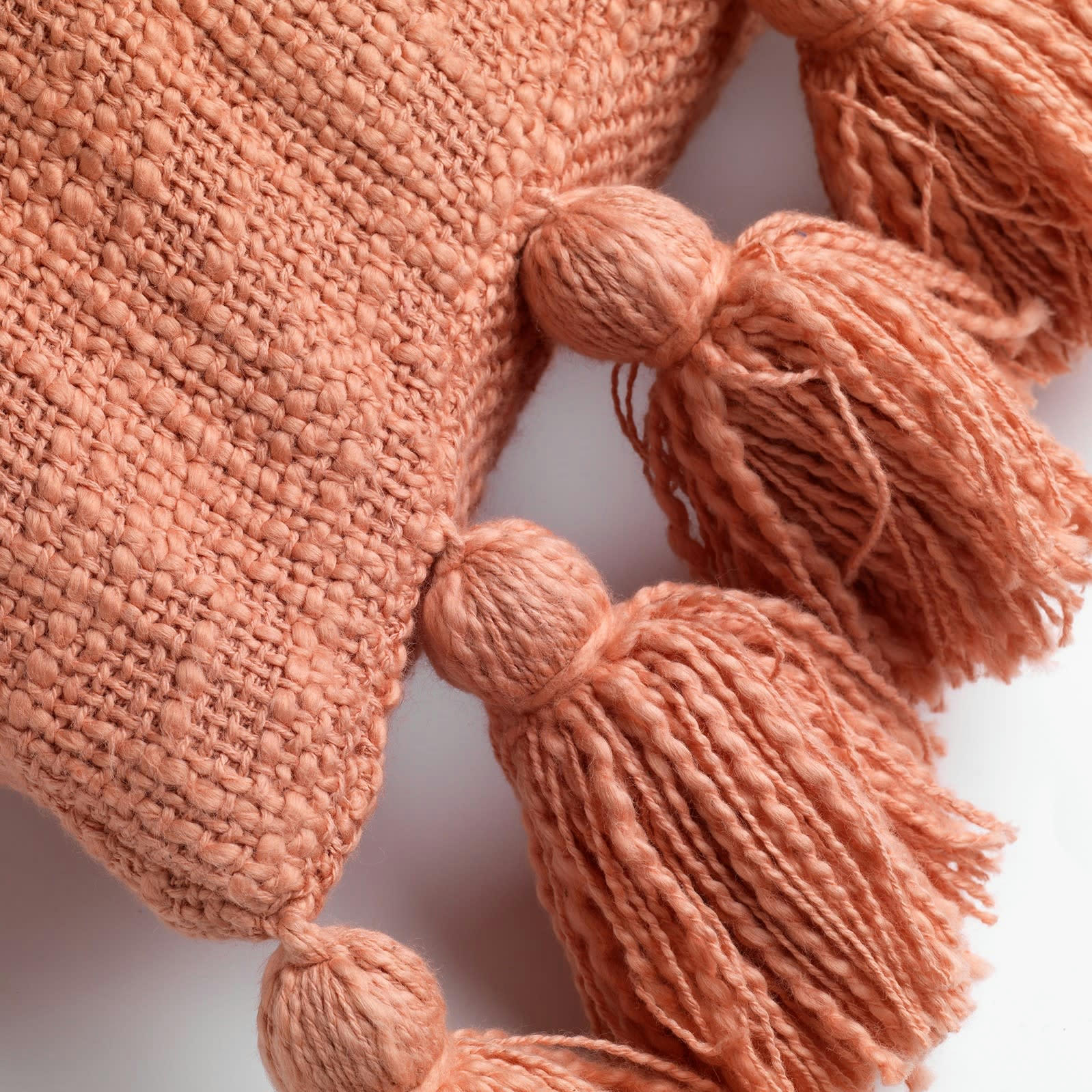 RUBY - Coussin - orange en coton 45x45 cm uni