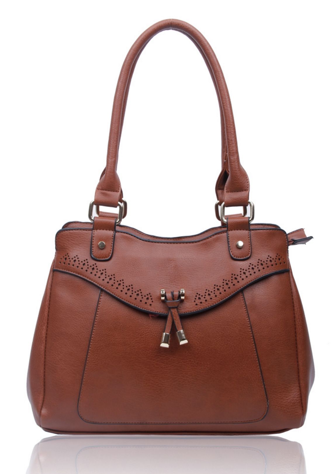 Fontanella Fashion Ophira PU Leather Dual Compartment Shoulder Hobo Bag