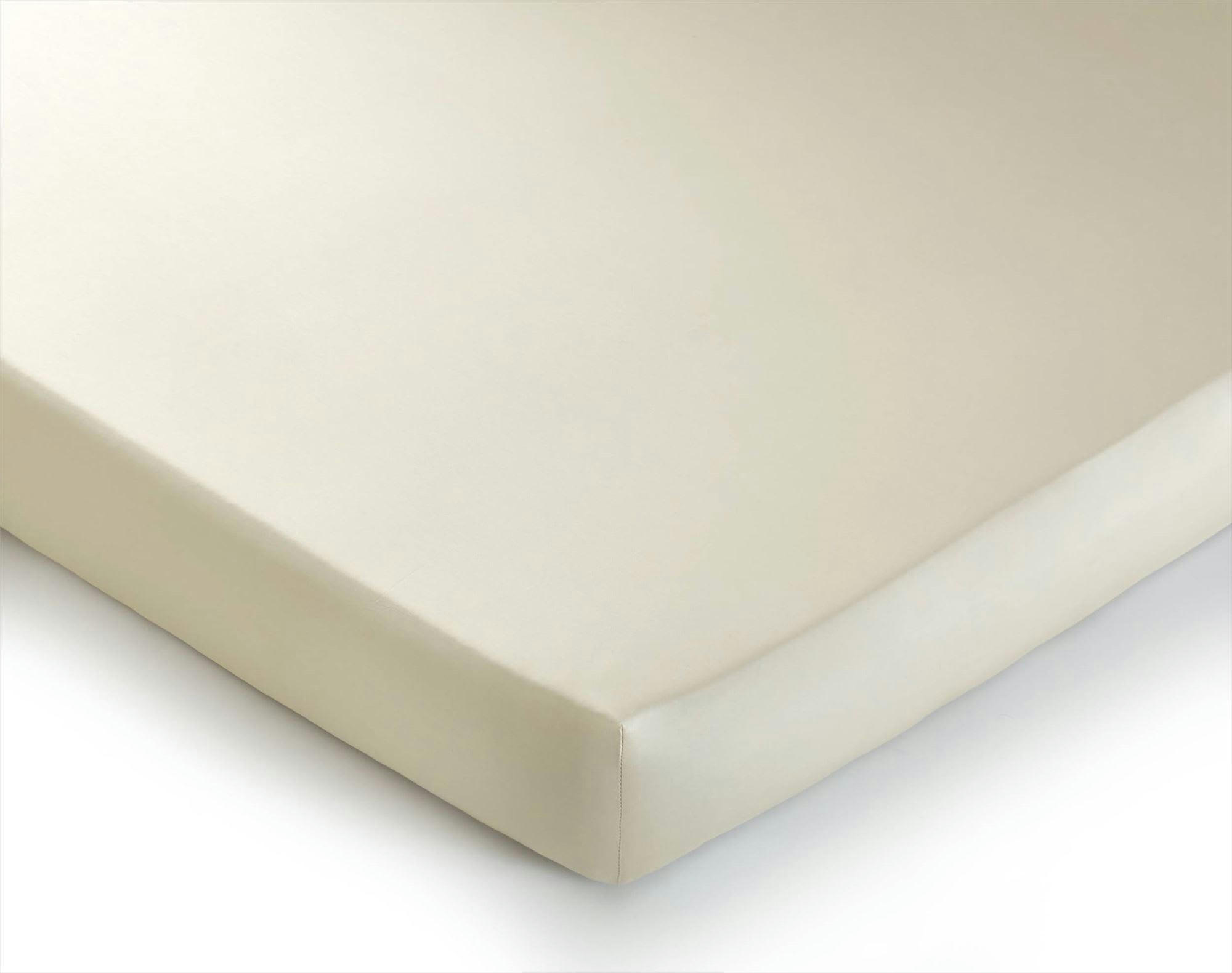 SACHA - Drap-housse 160x200x28 beige sable en coton