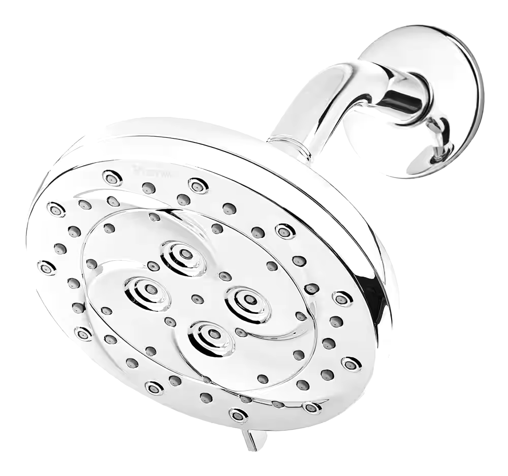 Pfister Thermoforce 6-Setting Fixed Wall Mount Spray Shower Head, WaterSense® Certified, Chrome
