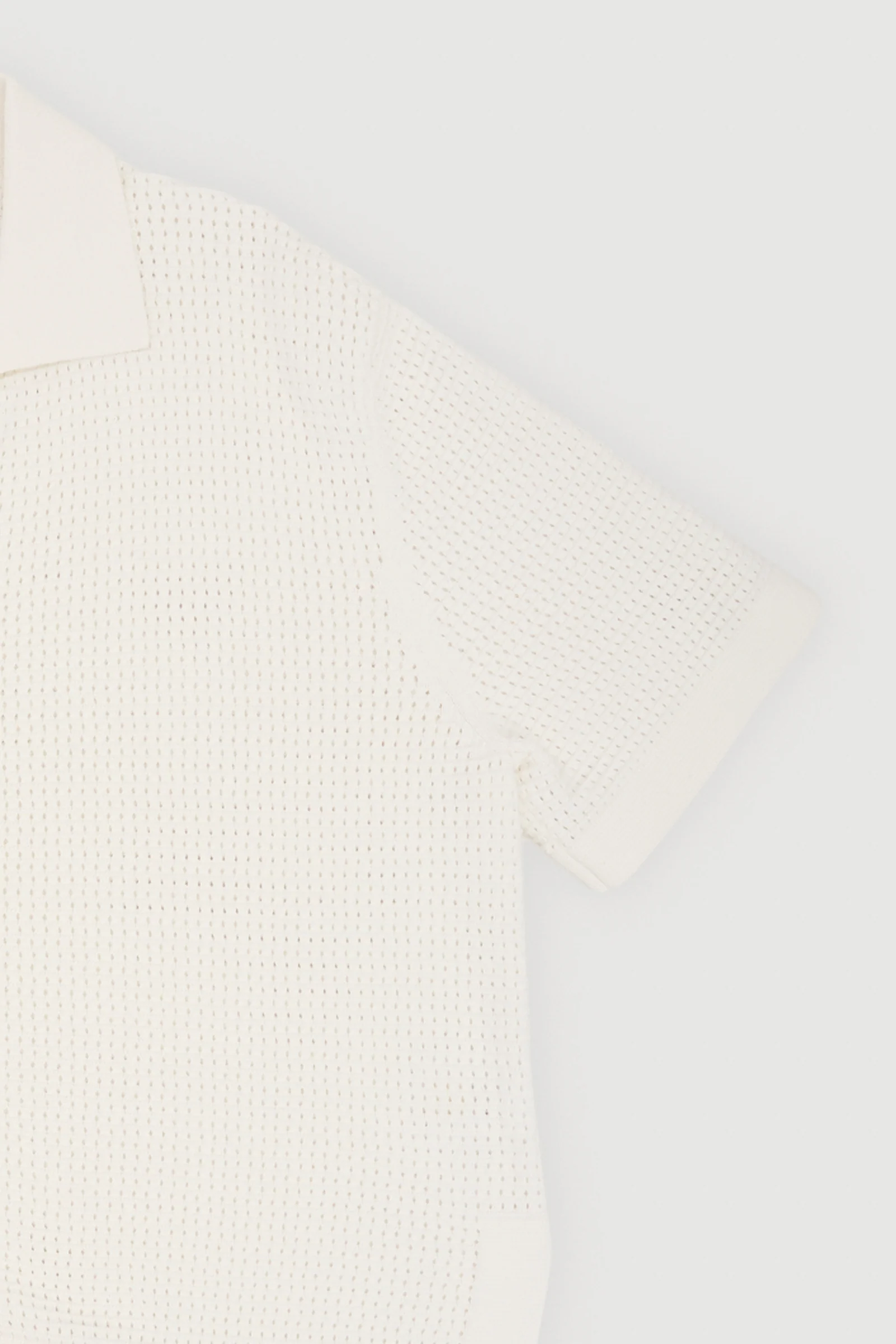 Re-Worn Womens Cotton Textured Knit Shirt