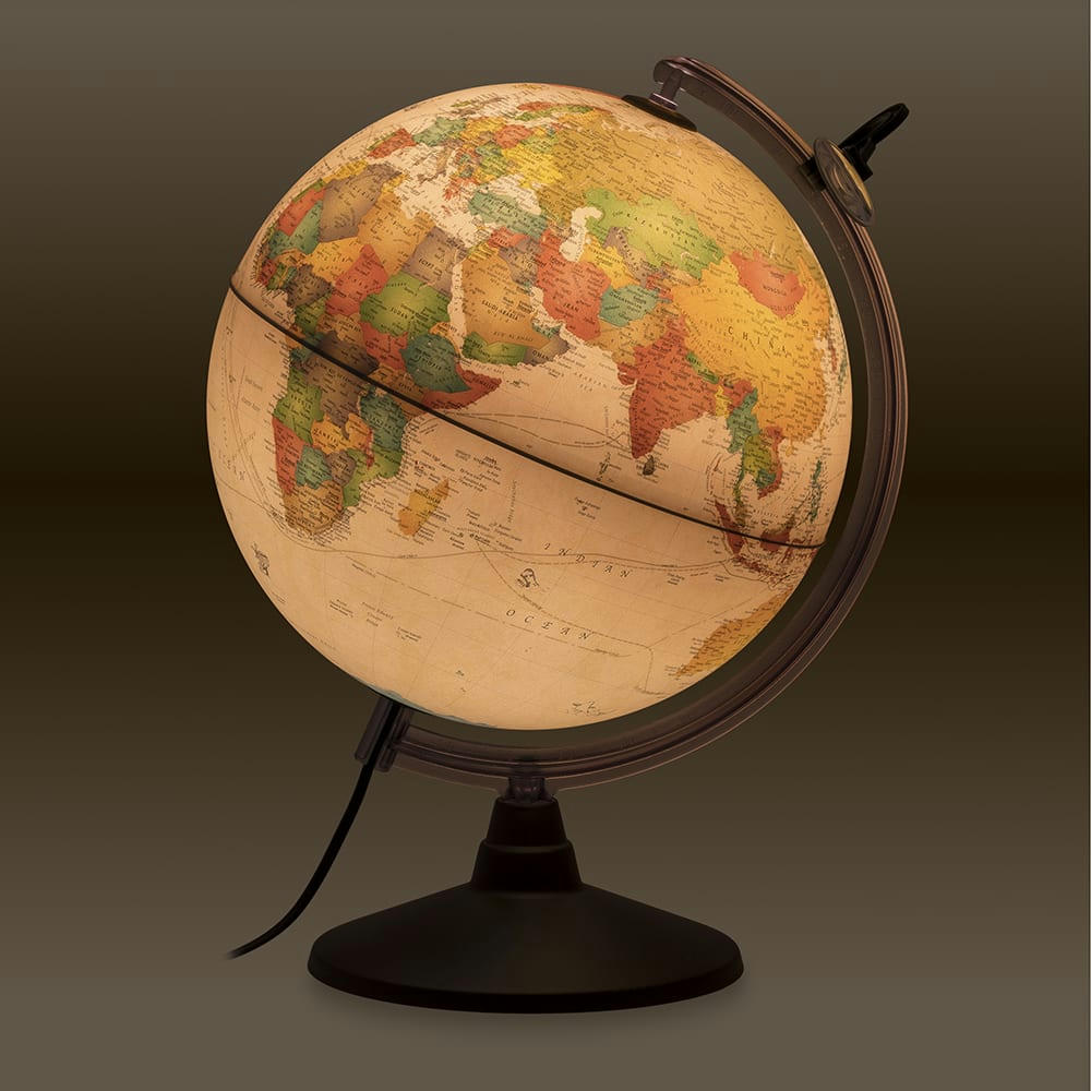 MARCO POLO - Globe terrestre 30 cm  lumineux   textes en français