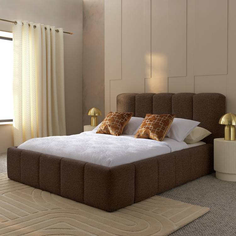 Habitat Malone Double End Lift Ottoman Bed - Brown