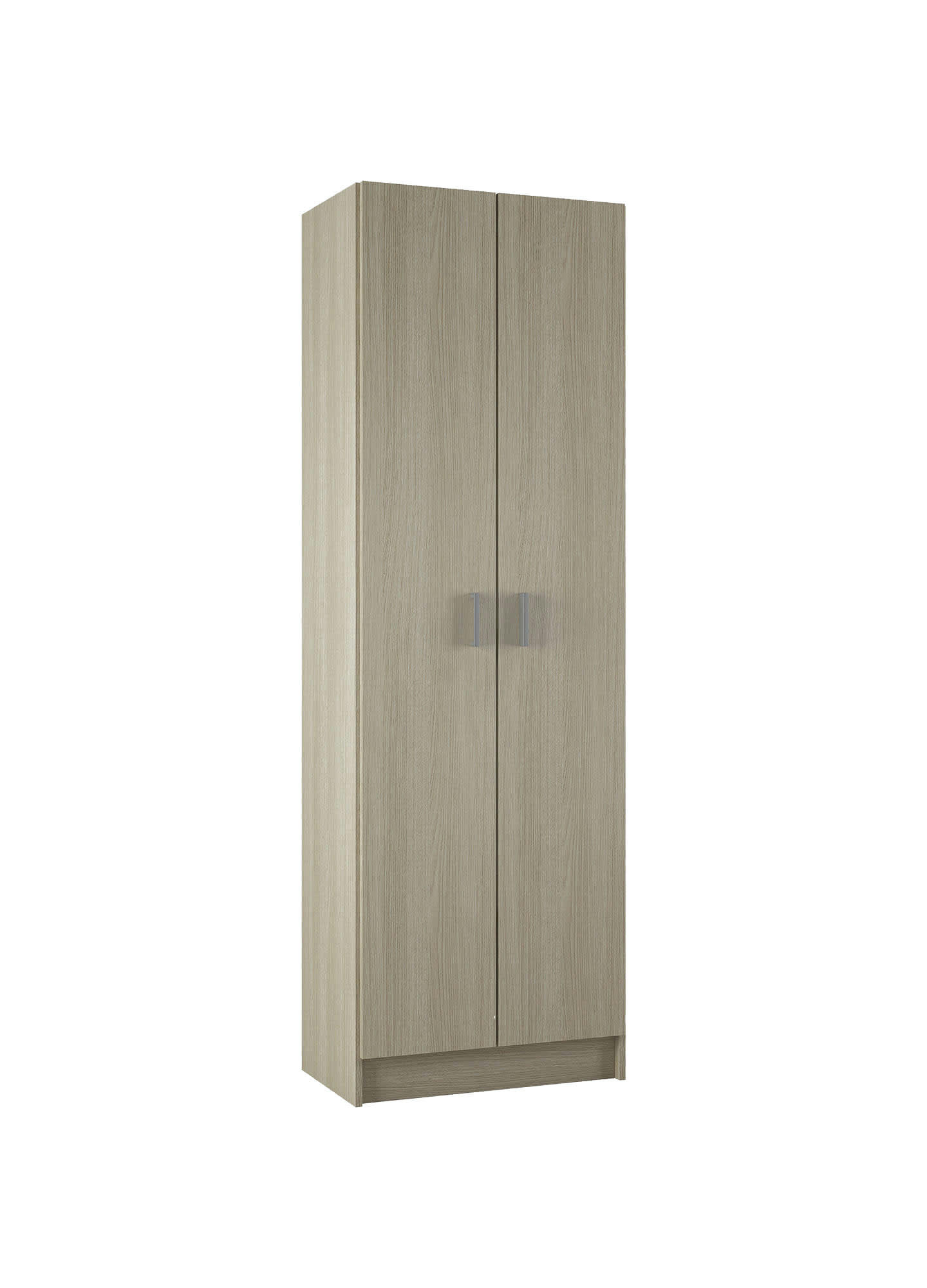 SALEM - Armoire polyvalente à 2 portes effet bois chêne