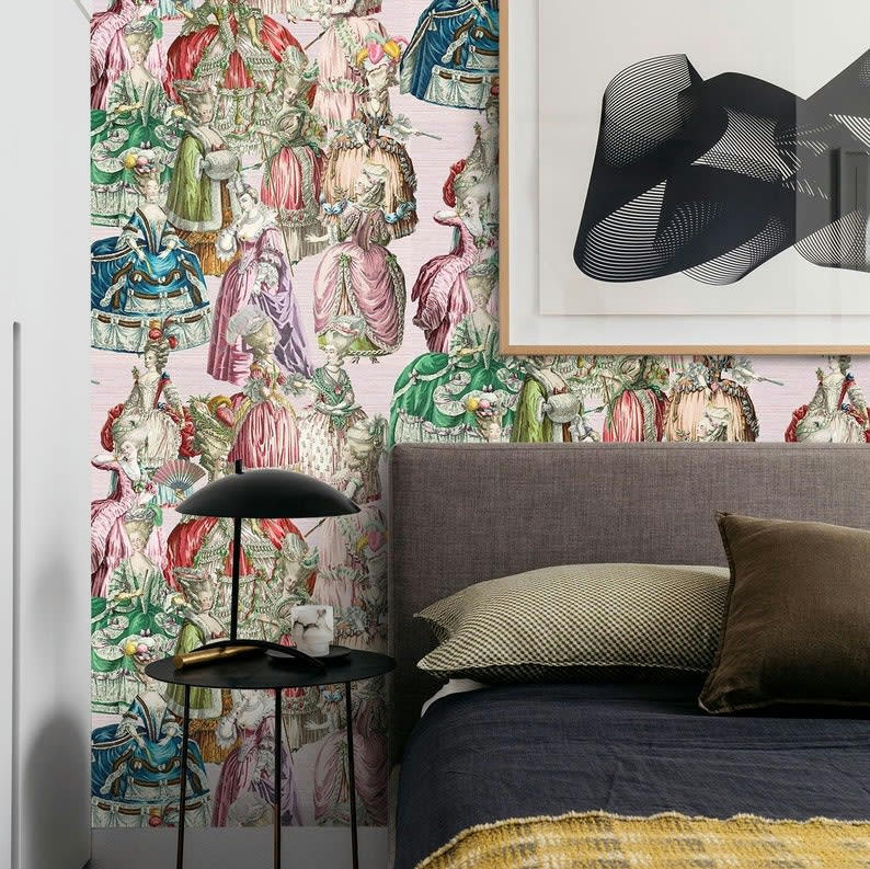 VINTAGE - Papier Peint Français Marie-Antoinette 250x200 cm