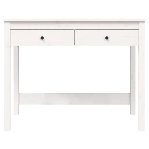 NNEVL Desk with Drawers White 100x50x78 cm Solid Wood Pine
