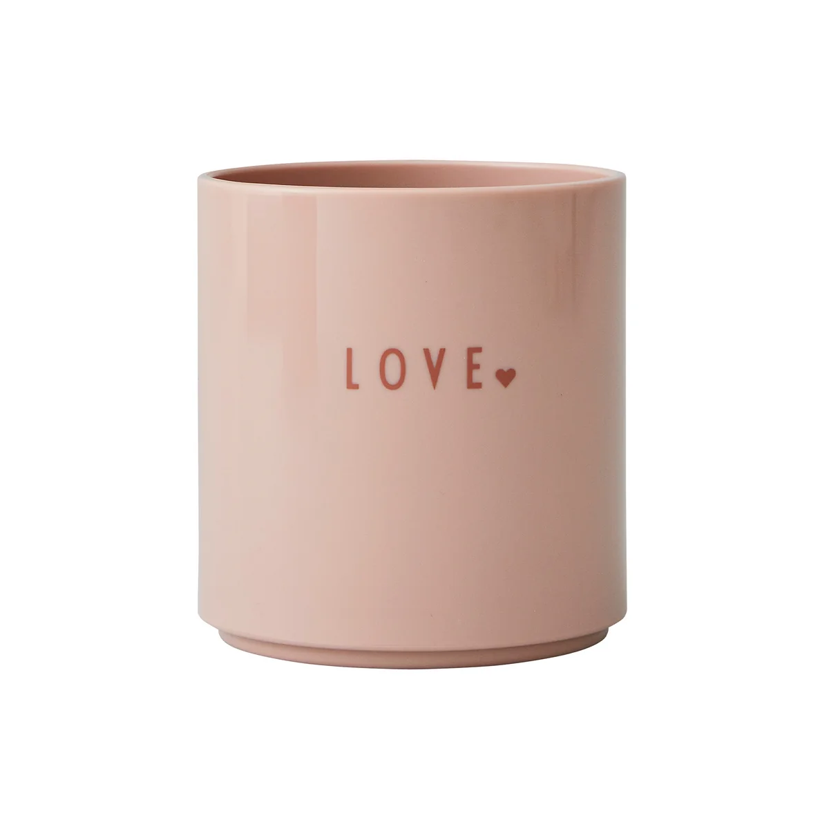 Design Letters - AJ Mini Favourite Tritan Becher, Love / nude