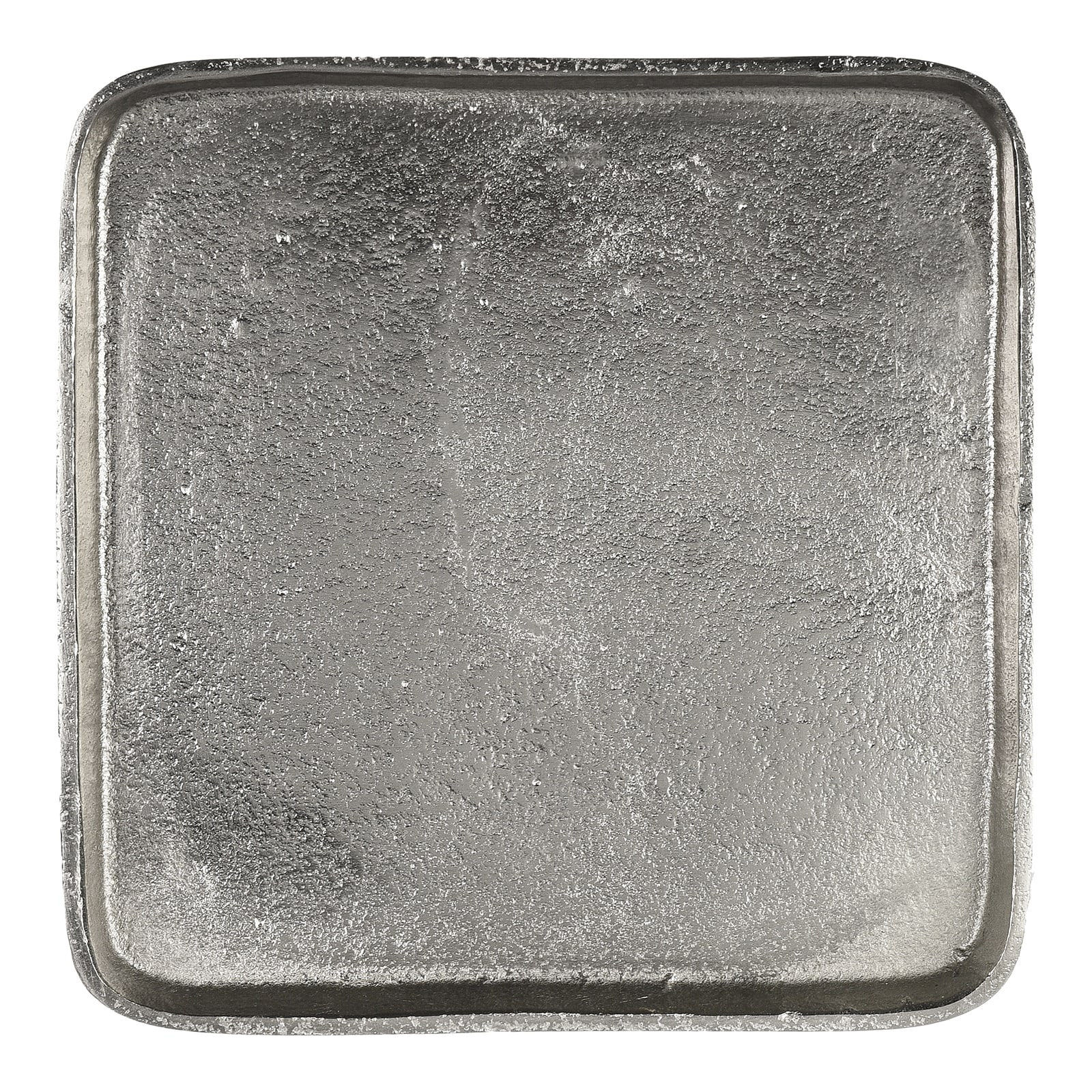 Deko-Tablett Metallic Silber,L 175 x B 175 x H 15 mm