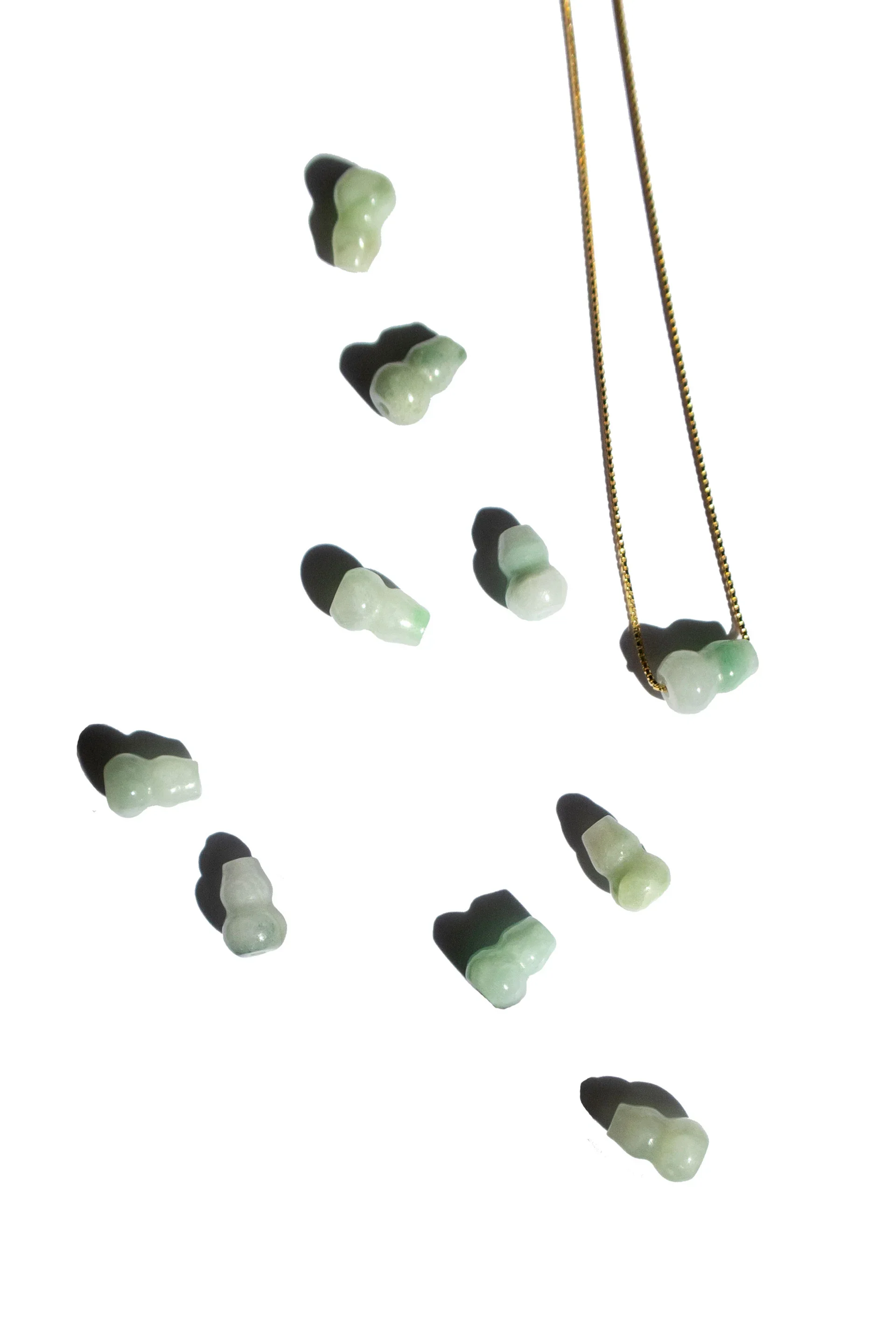 Mini Bottle — Jade Pendant Necklace