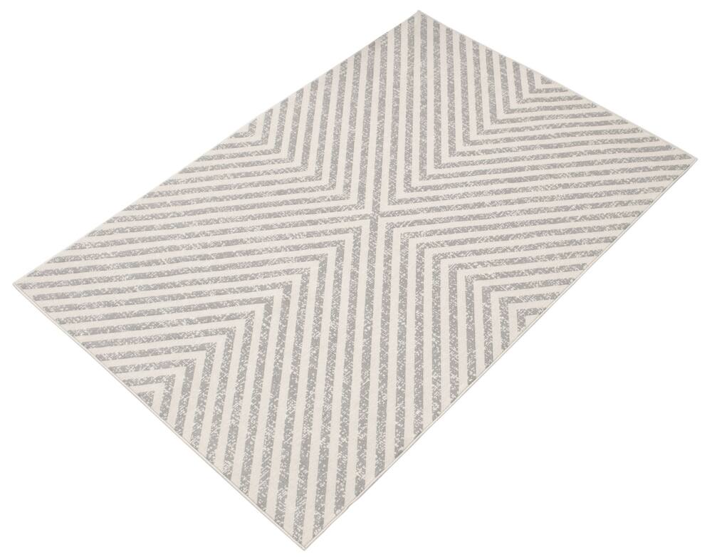 ECARPET Milan Indoor/Outdoor Area Rug, Light Grey, Assorted Sizes