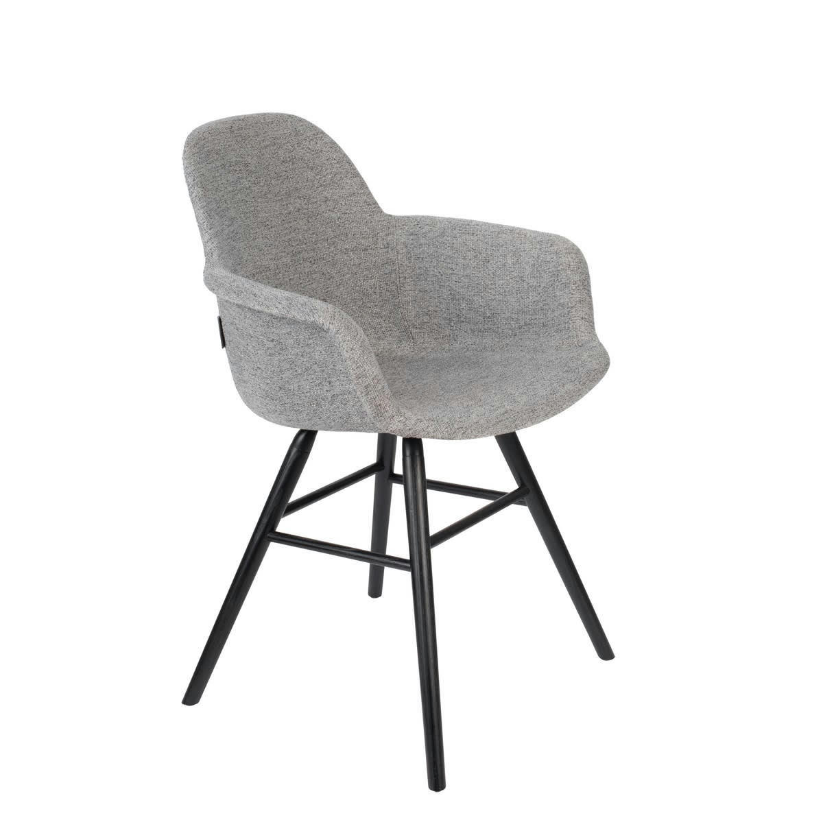 ALBERT KUIP - Fauteuil design tissu gris