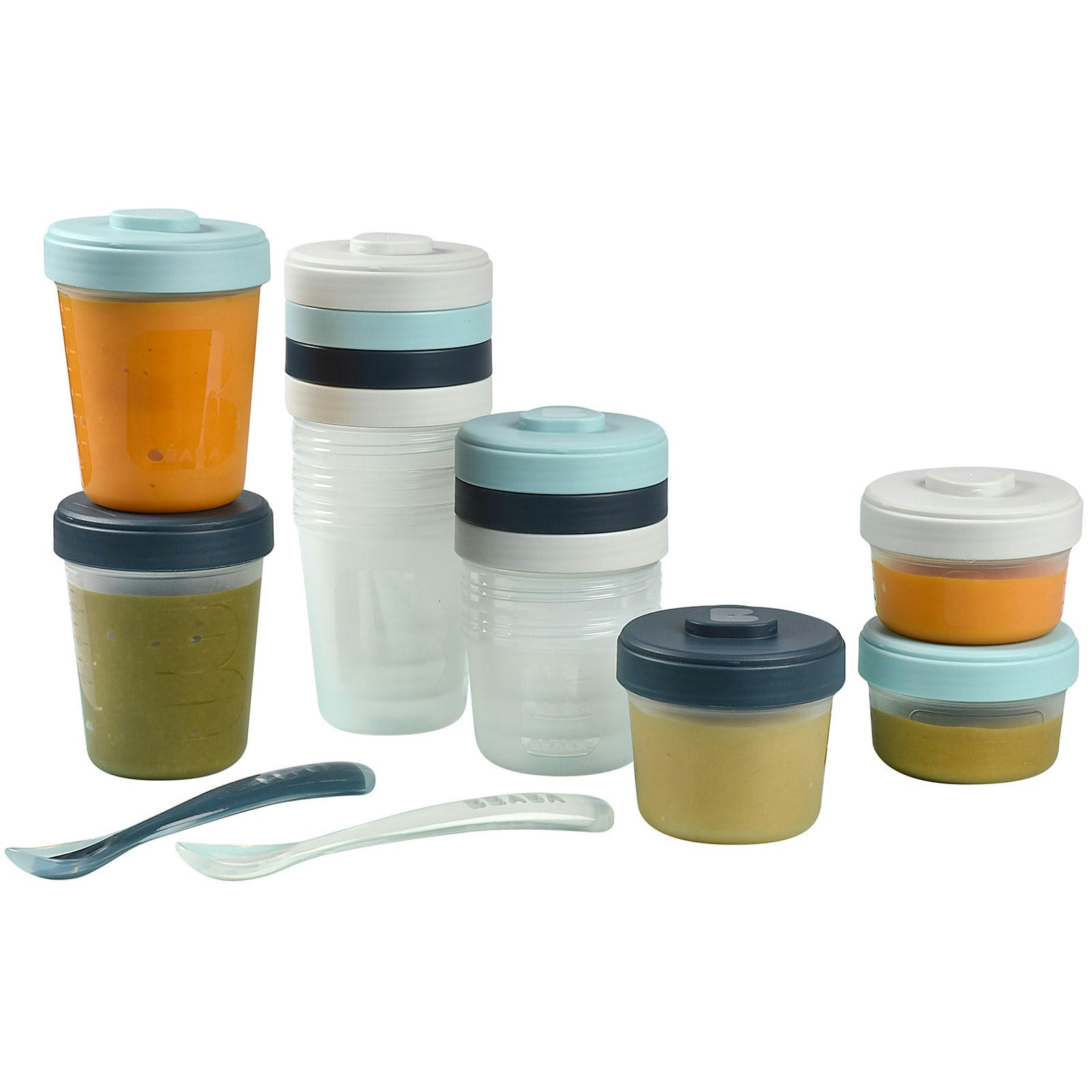 ACCESSOIRES REPAS - Pack 1er repas avec pots de conservation et cuillères (14 pièces)