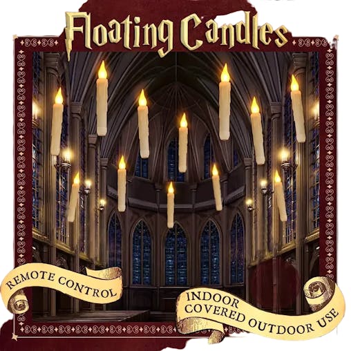 NNETM Spooktacular Specter Lights: Remote-Controlled Floating LED Candles